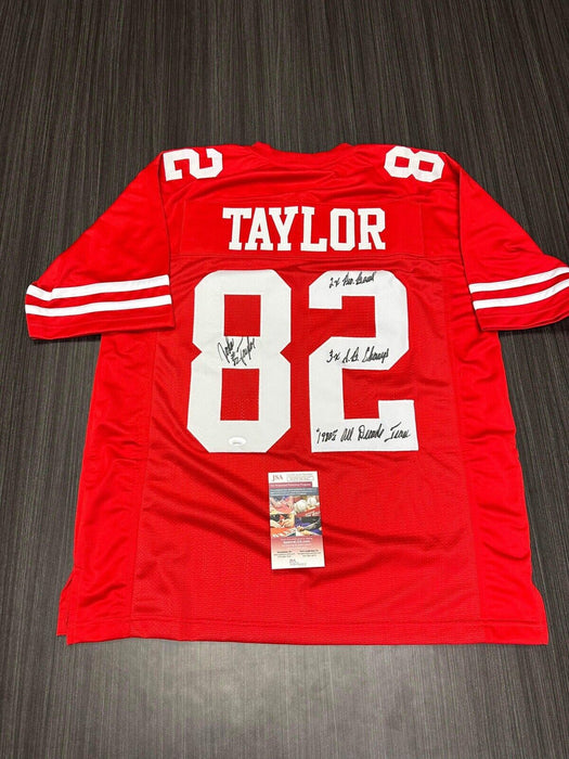 John Taylor San Francisco 49ers Autographed Custom Jersey JSA