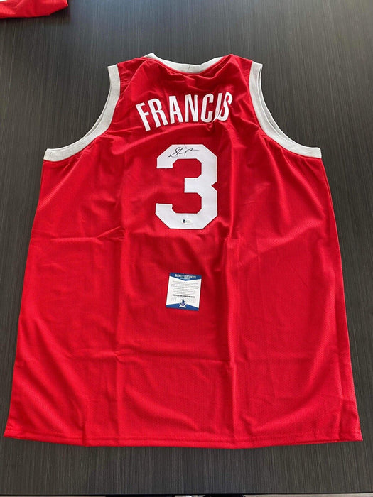 Steve Francis Houston Rockets Autographed Custom Jersey Beckett