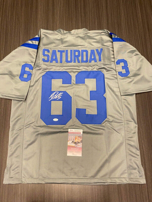 Jeff Saturday Indianapolis Colts Autographed Custom Jersey JSA