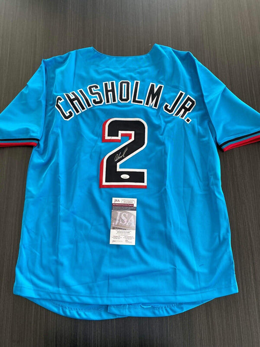 Jazz Chisholm Miami Marlins Autographed Custom Jersey JSA