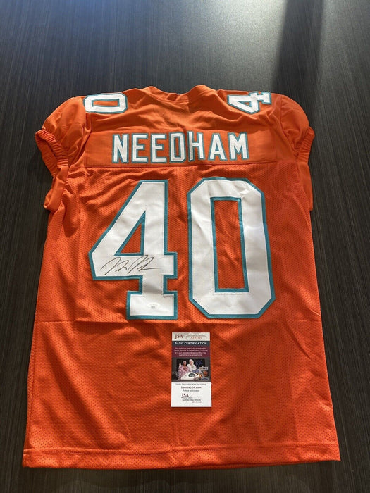 Nik Needham Miami Dolphins Autographed Custom Jersey JSA