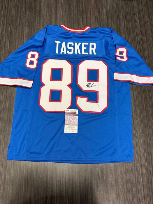 Steve Tasker Buffalo Bills Autographed Custom Jersey JSA