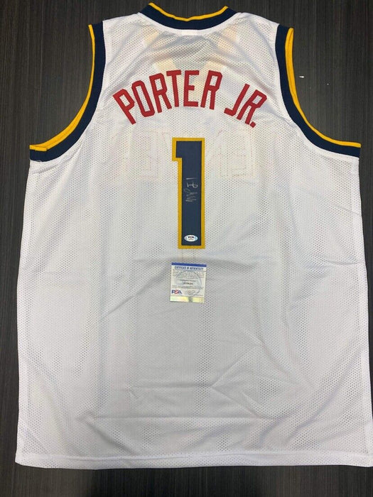 Michael Porter Jr. Denver Nuggets Autographed Custom Jersey PSA