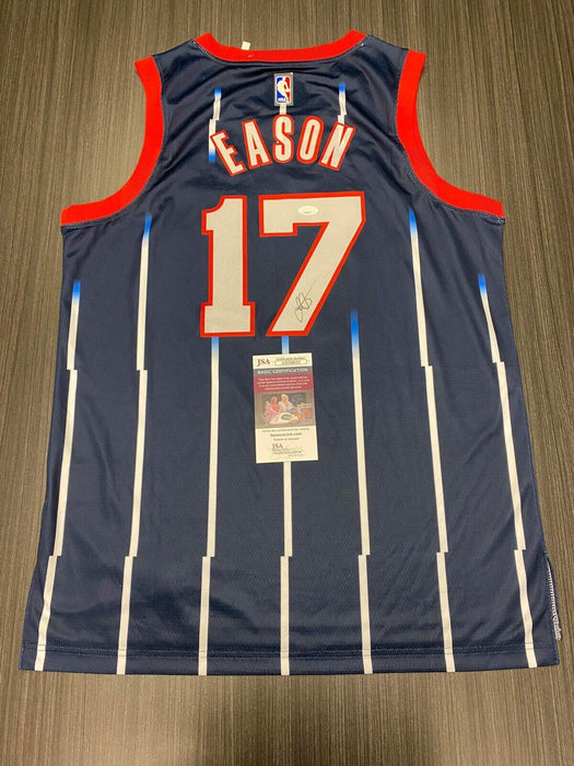 Tari Eason Houston Rockets Autographed Custom Jersey JSA