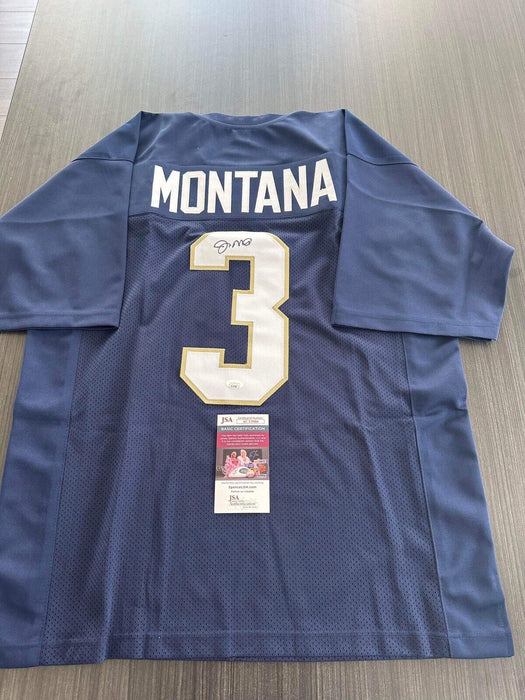 Joe Montana Notre Dame Fighting Irish Autographed Custom Jersey JSA