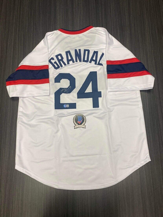 Yasmani Grandal Chicago White Sox Autographed Custom Jersey Beckett