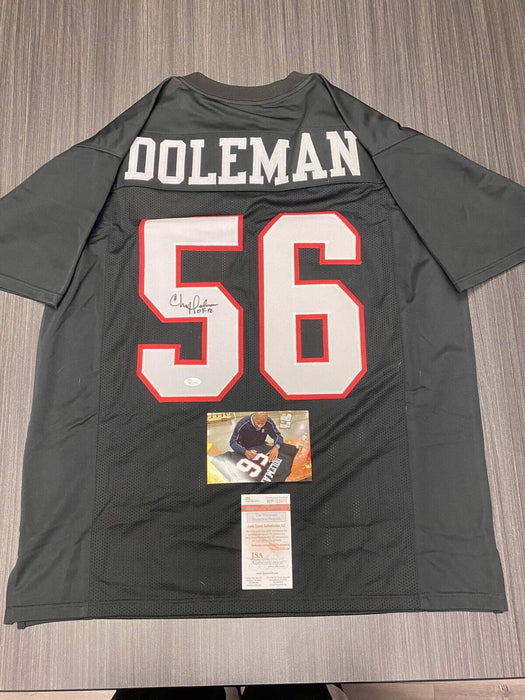 Chris Doleman Atlanta Falcons Autographed Custom Jersey JSA