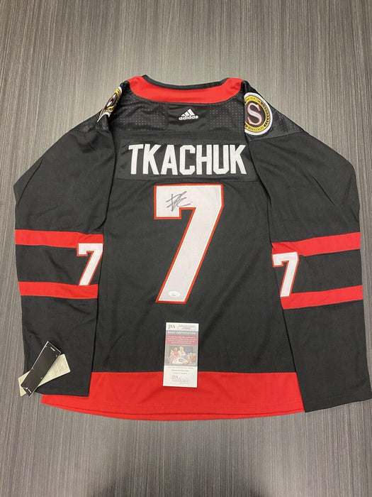 Brady Tkachuk Ottawa Senators Autographed Custom Jersey JSA