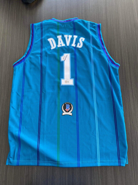 Baron Davis Charlotte Hornets Autographed Custom Jersey Beckett